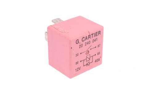 Relé růžové 12V/40A