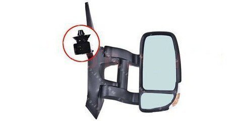 Zpětné zrcátko el. ovládané vyhřívané s blikačem (dlouhé rameno) L orig.