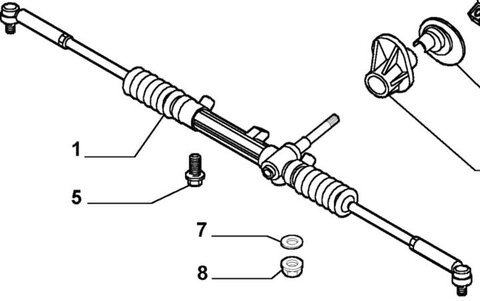 Řízení komplet mechanické se závitem