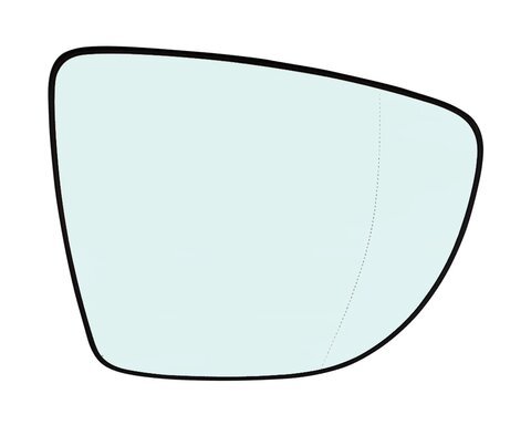 Pravé sklo zpětného zrcátka s plastovým držákem vyhřívané