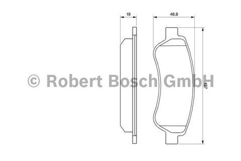 Brzdové destičky zadní