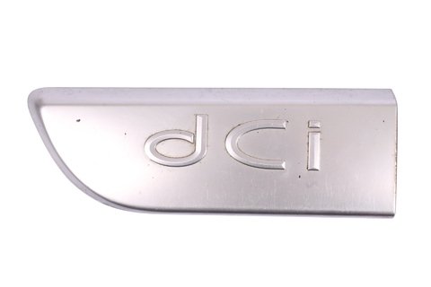 Nápis levé přední lišty dveří - dCi - stříbrný