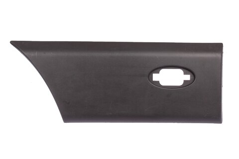 Levá boční lišta zadního blatníku přední část - střední rozvor - dlouhý převis - pro poziční světla - černá