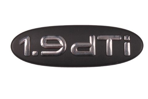 Nápis přední lišty dveří - 1.9dTi - černý