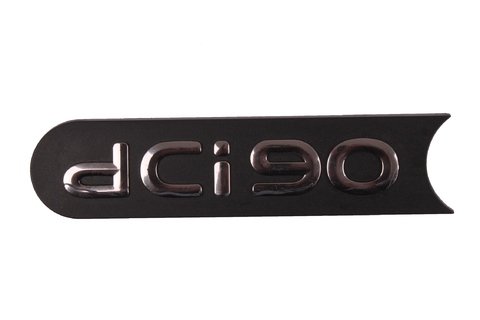 Nápis levé přední lišty dveří - dCi 90 - černý