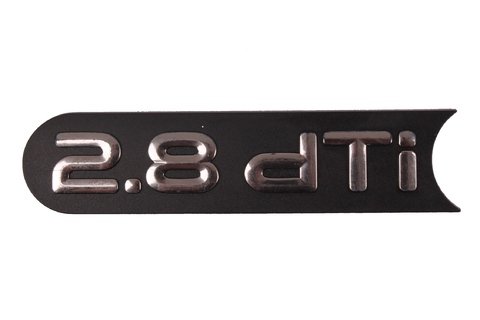 Nápis levé přední lišty dveří - 2.8dTi - černý