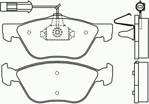 Přední brzdové destičky