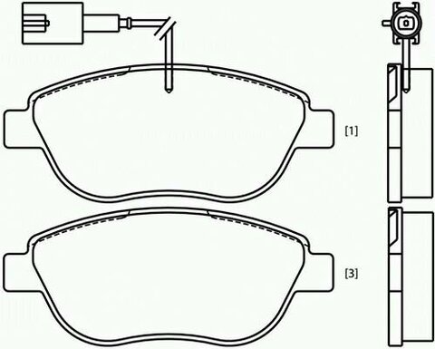 Brzdové destičky přední