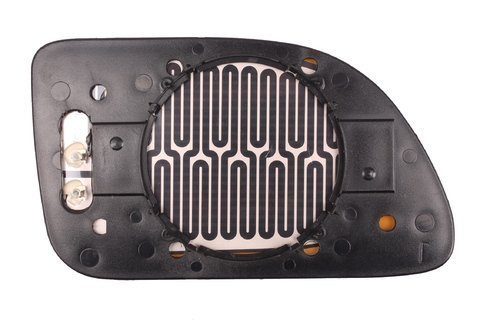 Levé sklo zpětného zrcátka s plastovým držákem vyhřívané - pro neoriginální zrcátko