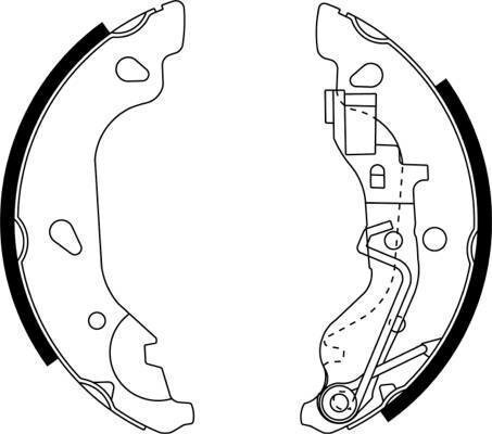 Brzdové čelisti zadní s ABS