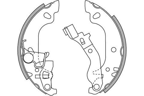 Brzdové čelisti zadní bez ABS