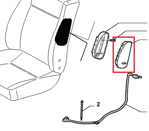 Airbag boční pravý