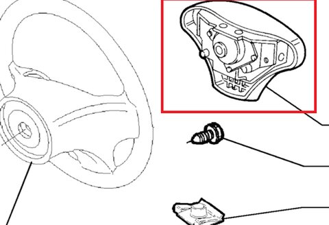 Airbag řidiče orig.
