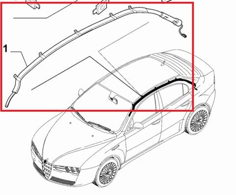 Airbag stropní levý L kombi orig.