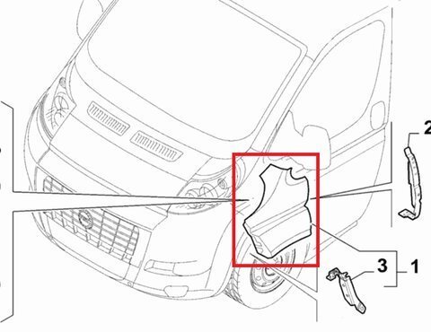 Blatník přední levý L. orig.pro plastové lemy