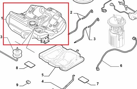 Palivová nádrž DIESEL