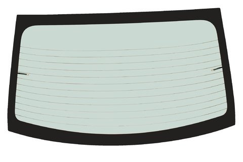 Sklo zadní - vyhřívané - sedan