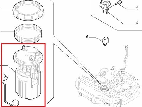Palivové čerpadlo 1.9, 2.4 JTD orig.