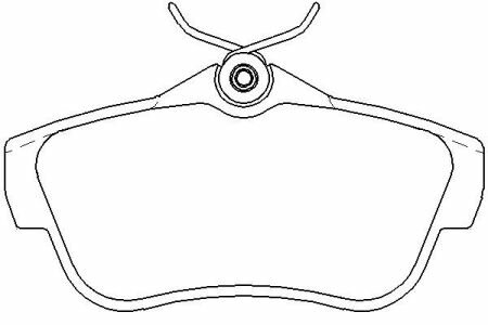 Brzdové destičky zadní