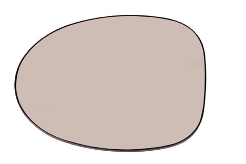 Levé sklo zpětného zrcátka s plast. držákem