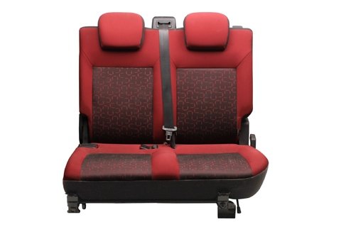 Sedačka zadní dvojsedák komplet červeno - černá (SEDTS-182/A)