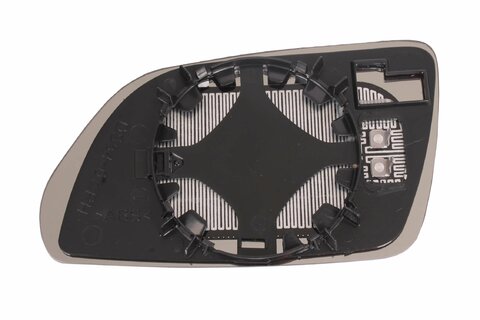 Sklo zpětného zrcátka s plast.držákem pravé