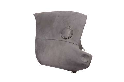 Roh zadního nárazníku černý bez senzoru levý s otvorem