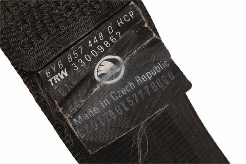 Bezpečnostní pás pravý zadní černý -04 hatchback 6Y6857448 D/E HCP