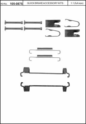 Sada příslušenství pro brzdové čelisti (L=P)