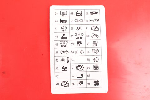 FUSECARD - rozmístění pojistek 6Q0010255D