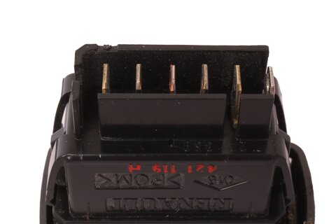 Tlačítko stahování okna tmavě šedé 7700421119