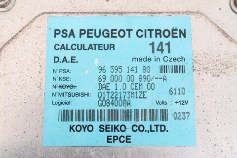 Řídící jednotka posilovače řízení 9659514180