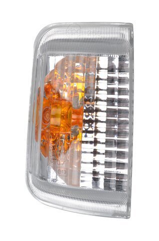 Blikač do zpětného zrcátka levý  (bílo oranžový) - bílá žárovka