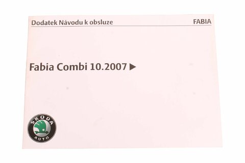 Dodatek návodu k obsluze FABIA II CZ