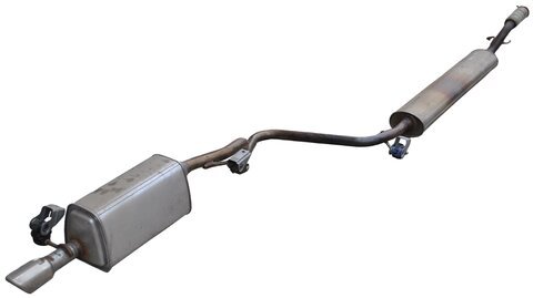 Střední a zadní díl výfuk