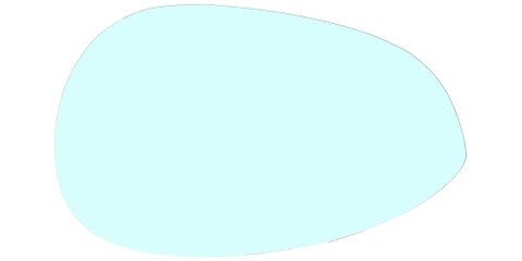 Sklo zpětného zrcátka levé L