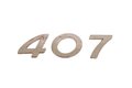 Nápis 407 zadní