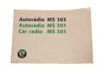 Návod k rádiu MS 303 1U0035160B