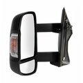 Levé zpětné zrcátko elektricky ovládané střední s čidlem (140 mm)