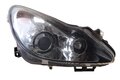 Světlomet přední halogen s čočkou černý pravý -2011 H7+H1+H1 (EK) 93189366
