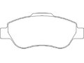 Brzdové destičky přední 4x4