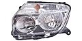 Přední světlo H7 H1 (ovládané lankem), chromový rámeček (verze 4x2) levé L