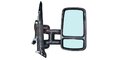 Pravé zpětné zrcátko elektrické ovládané vyhřívané střední (rameno 130mm)