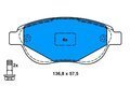 Brzdové destičky přední