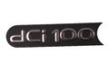 Nápis levé přední lišty dveří - dCi 100 - černý